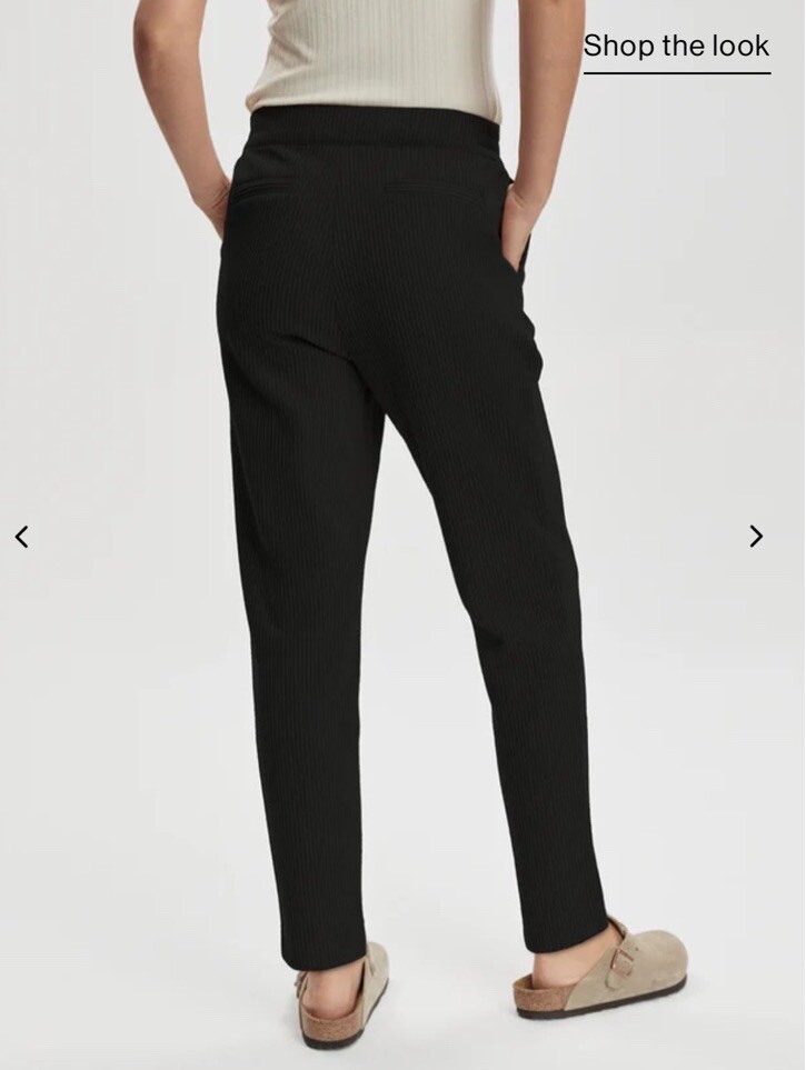 Varley Perrie Tapered Trouser 29.5”- Black, Small- NWT