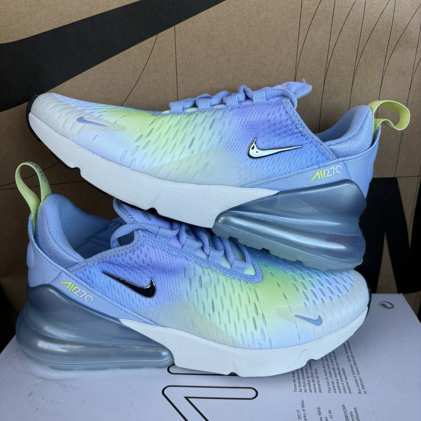NEW Nike Air Max 270 “Mood Ring” Metallic Silver NBY IB7937-468 Women Size 7