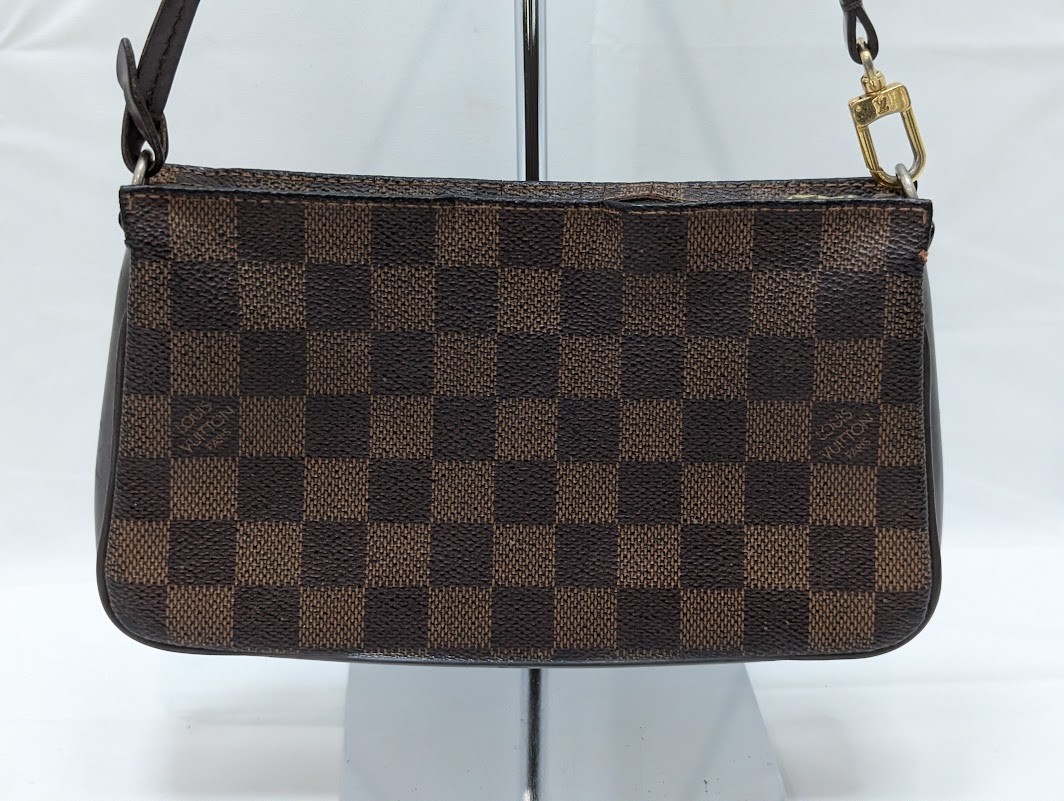 LOUIS VUITTON Damier Ebene Navona Accessories Pouch Hand Bag N51983 Authentic LV