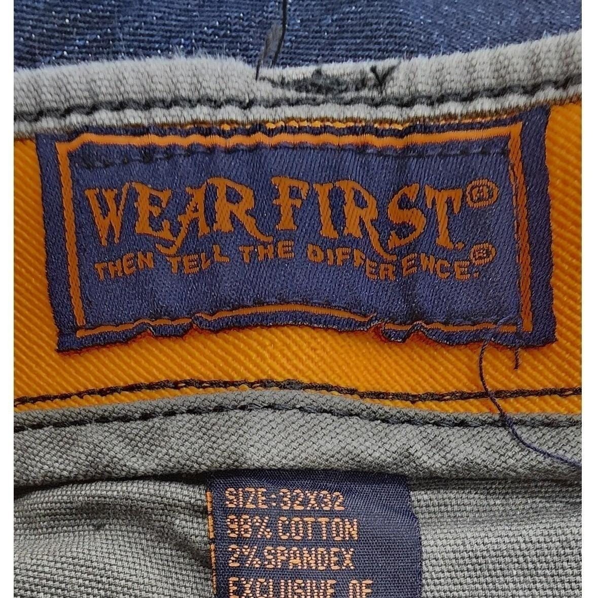 Vintage Y2K Wear First Denim Jeans Pants Men’s 32×32 Gray Cotton Blend Casual