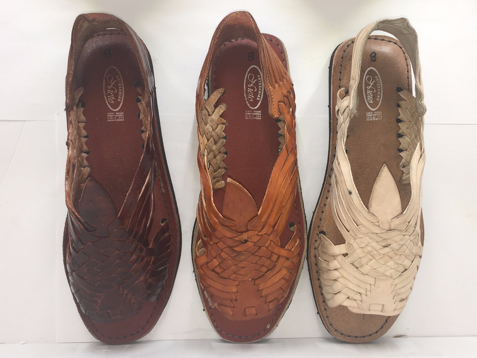 Mens Mexican Leatrher HUARACHE Sandal Huaraches Mexicanos Pachuco Mexicano Piel