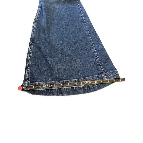 Wrangler Retro Womens Super Flare Jeans 26×32 Blue High Rise Stretch