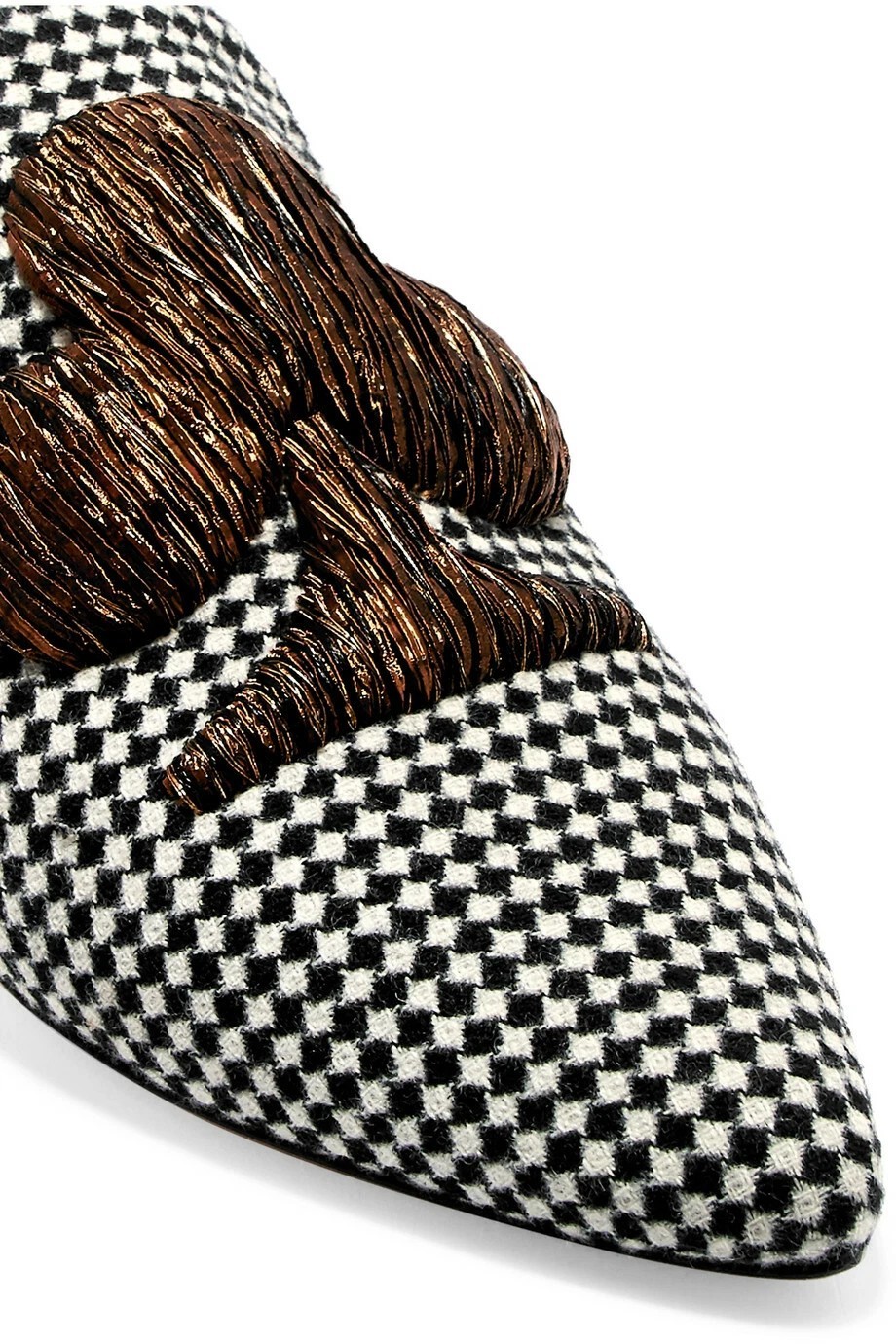 BNIB $825 SANAYI 313 NAPOLA EMBROIDERED CHECKERED SLIPPERS SHOES US9/EU39