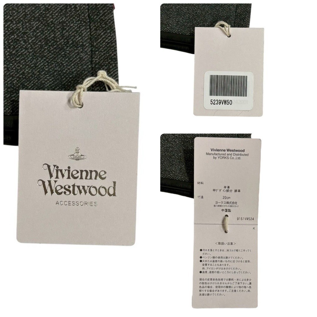 Vivienne Westwood 20cm 7.8in Long Leather Gloves Arm Warmer Black x Red Japan