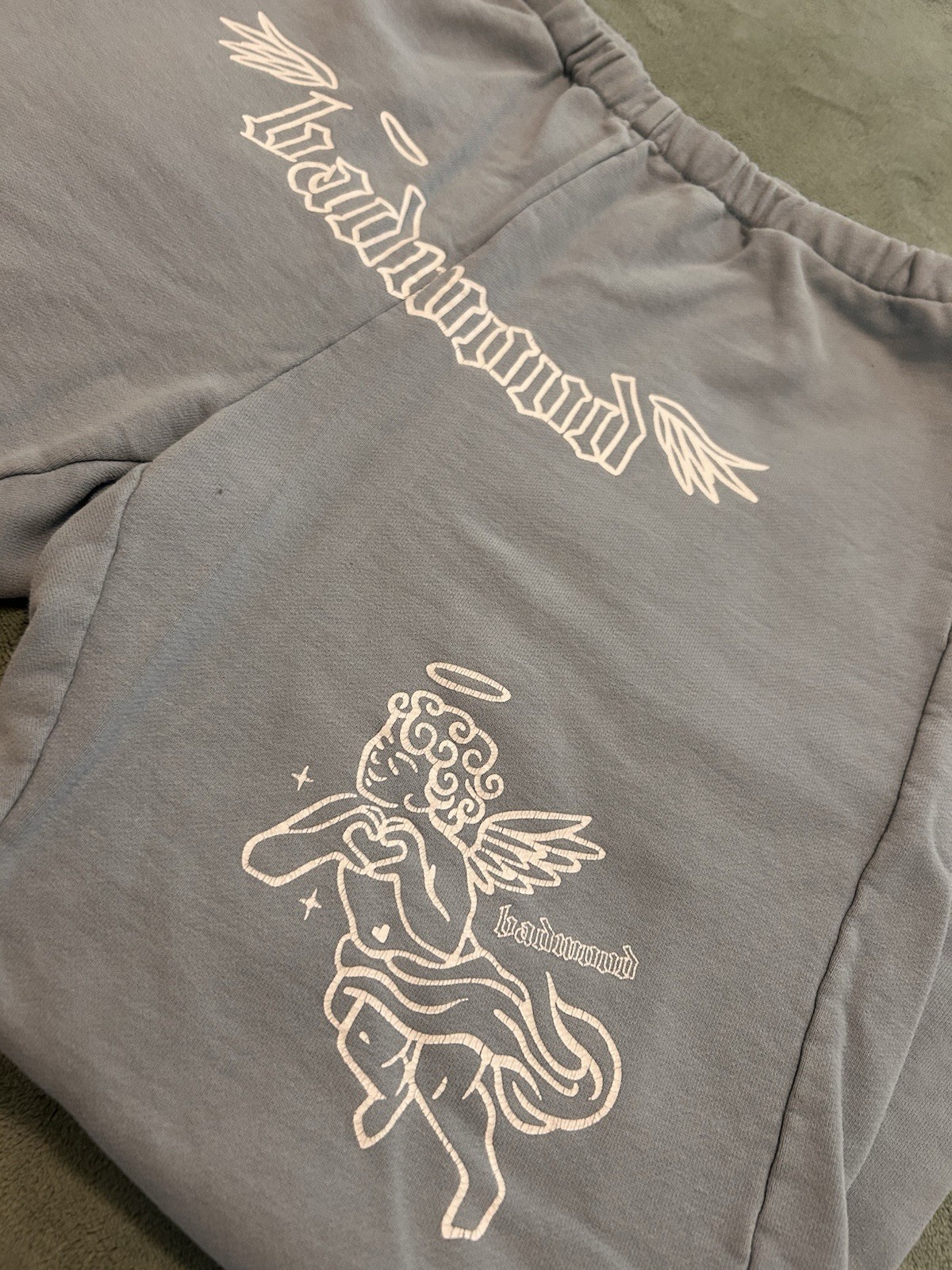 Limited Edition Badwood Jogger Sweatpants M Baby Blue Angel Logo