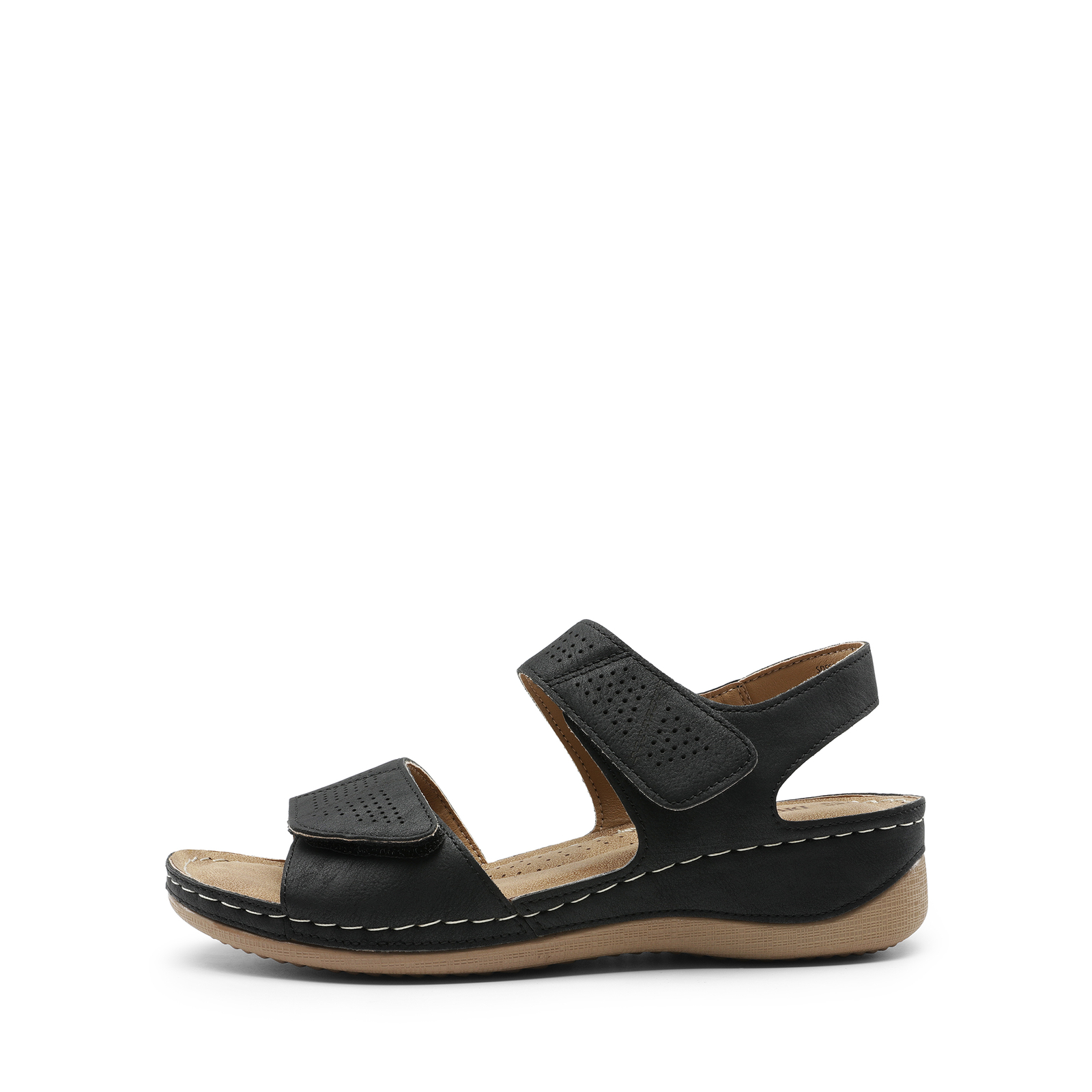 Women Open Toe Wedge Sandals Lightweight Casual Walking Flat Sandals