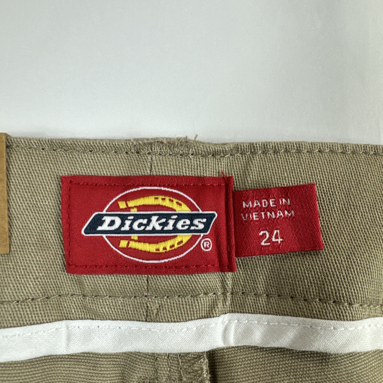 Dickies Skinny 4 Pocket Khakis Juniors 24 Mid Rise Chinos Slacks Trouser Stretch