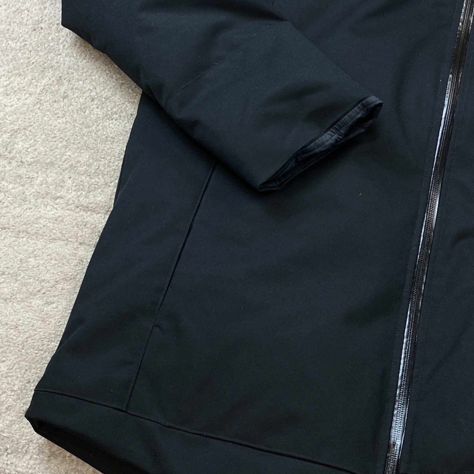 Nike Team Training 550 Down Fill Hood Puffer Jacket Medium Black Quilted 915036
