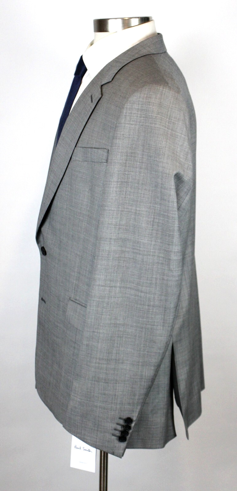Paul Smith Suit 48 L (58 EU) Mens Light Grey Wool Tailored Fit 2 Piece Portugal
