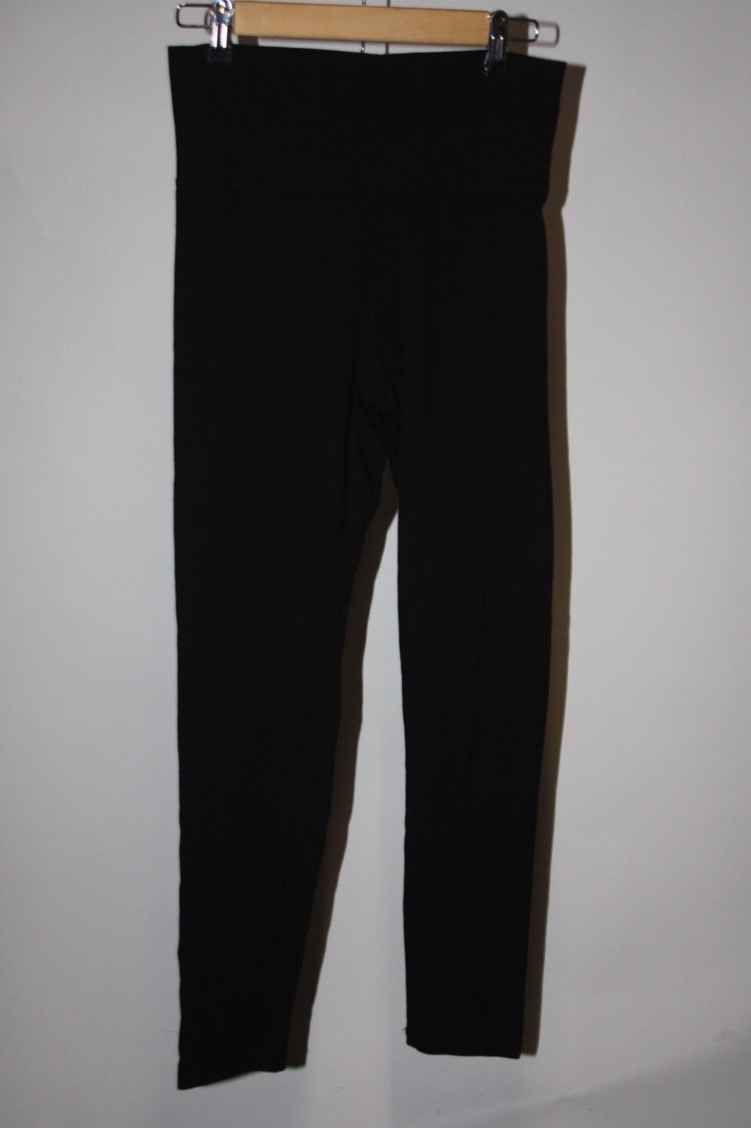Perfectwhitetee Womens High Rise Pants Black Size Large Leggings Cotton Spandex