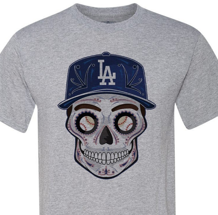 Los Angeles Dodgers – Sugar Skull – GO L.A. – Uber Soft – Cheap & Fast Shipping