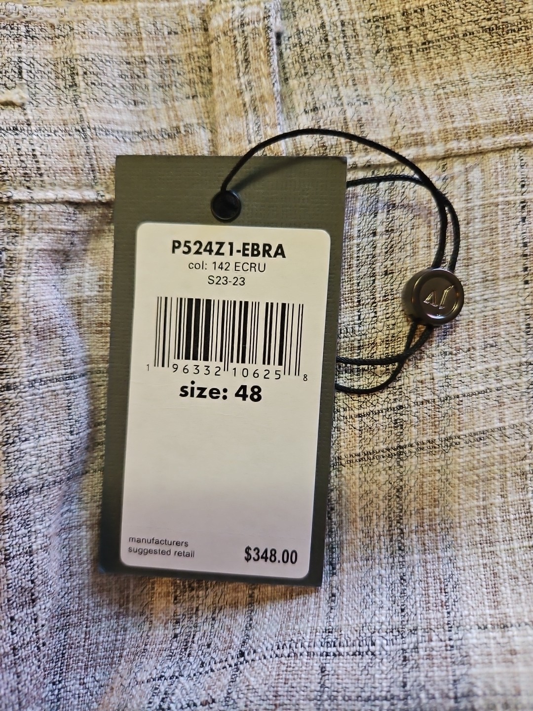 JOHN VARVATOS ANDERSON PANTS Sz 48 NEW NWT REG $348 Waist 30/Inseam 32