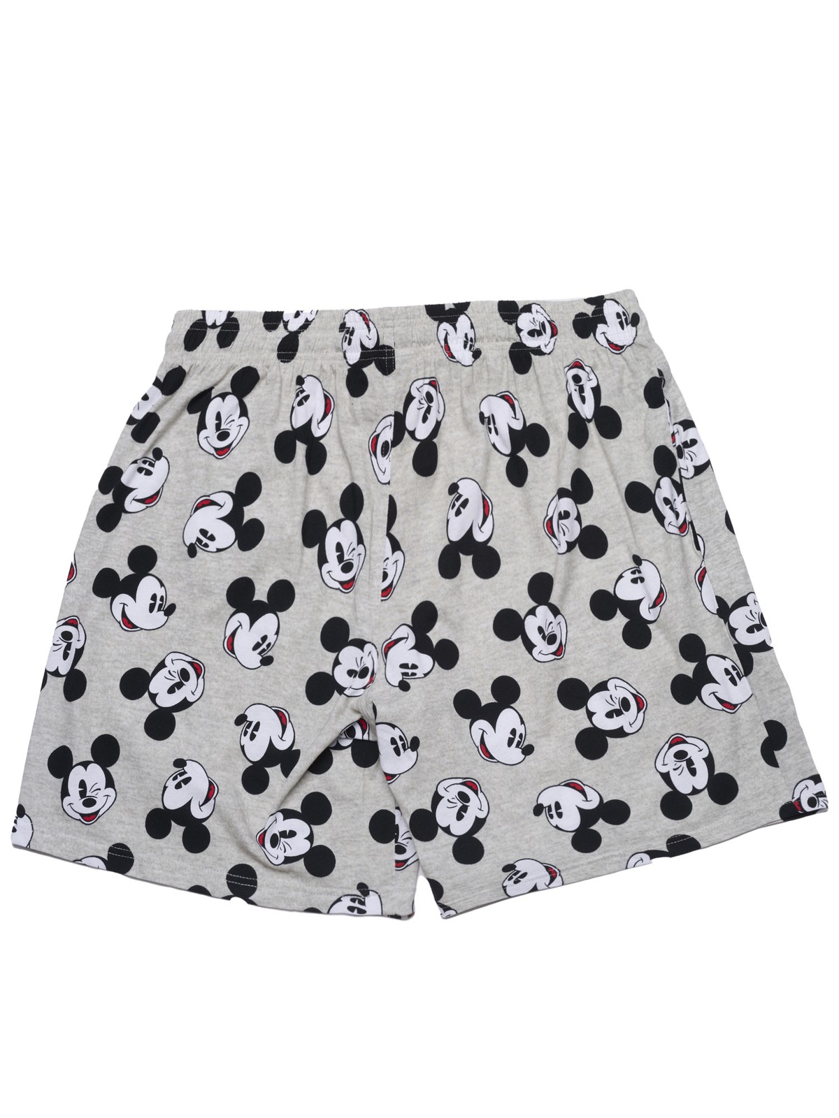 Mens Disney Mickey Mouse Pajama Sleep Shorts Gray Black Pockets