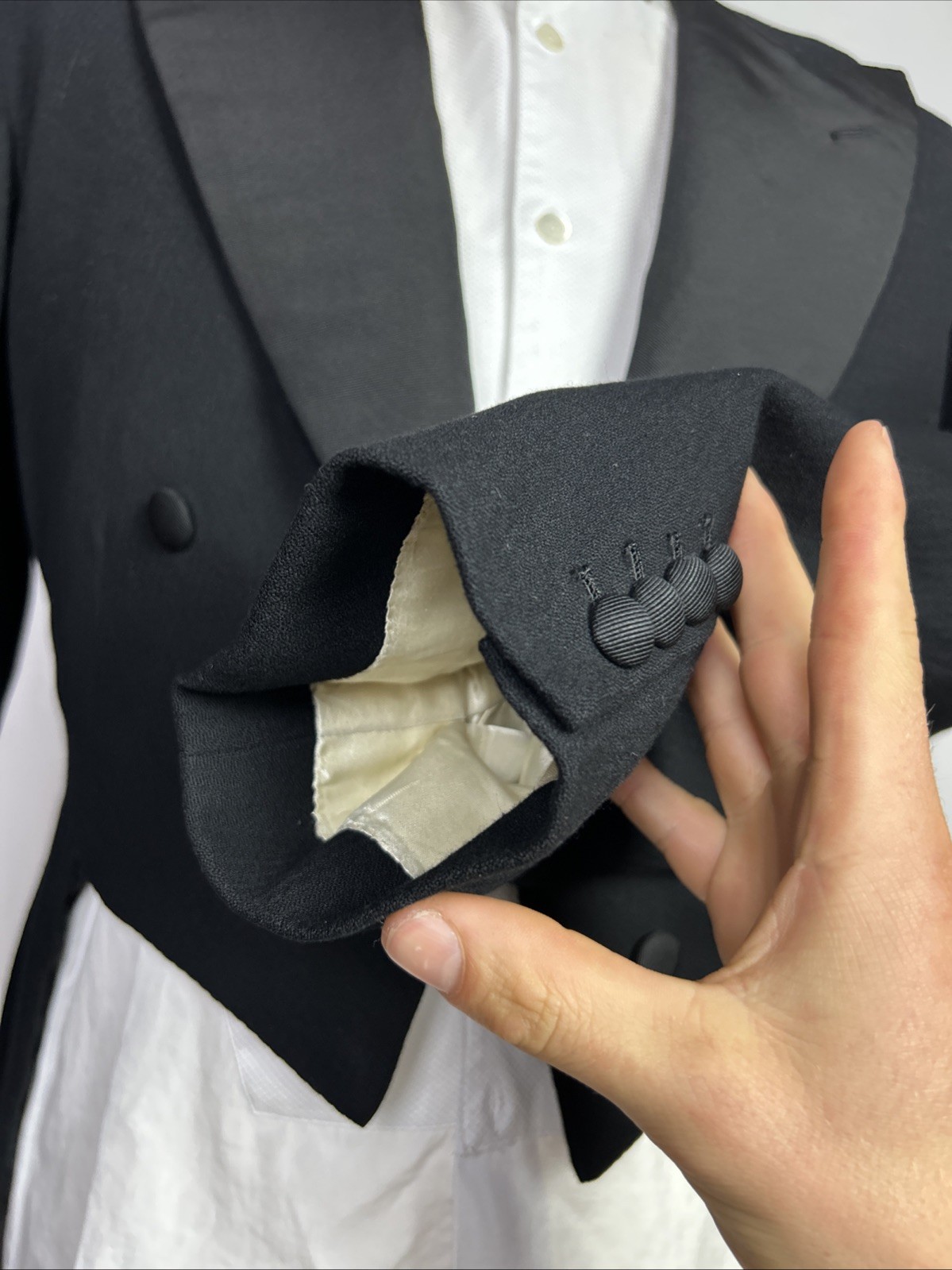 Bespoke 1950s White Tie Tailcoat (40R) Handmade Dinner Savile Row Vintage