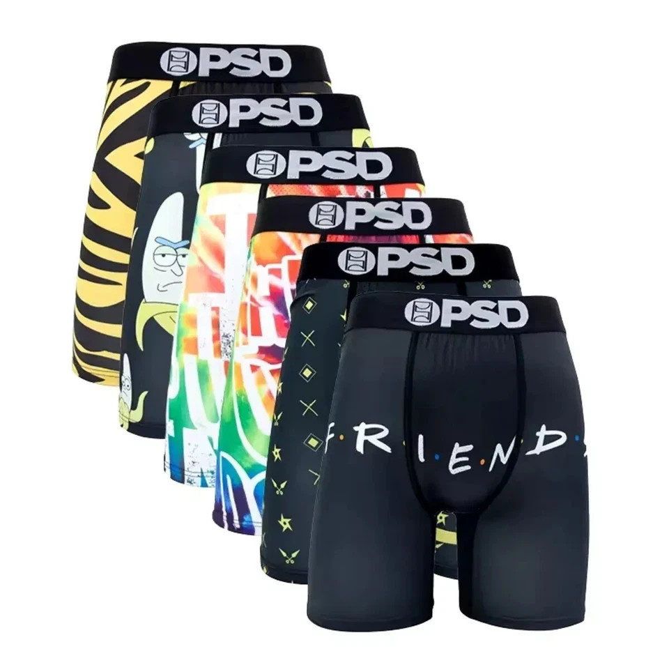 6-Piece PSD Underwear Briefs Set – 14 Style Options, Comfortable Men’s Boxers