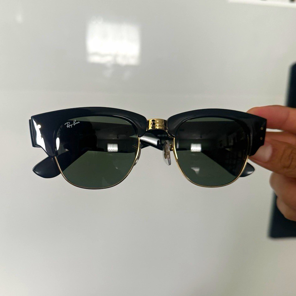 Ray-Ban Mega Clubmaster RB0316-S Clubmaster Semi-Rimless Black/Green 145mm