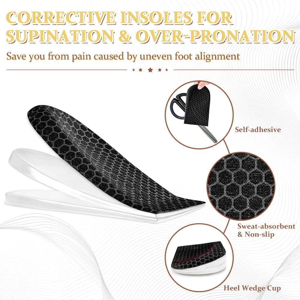 Corrective Insoles for Supination & Over-Pronation, Orthotics Medial & Lateral H