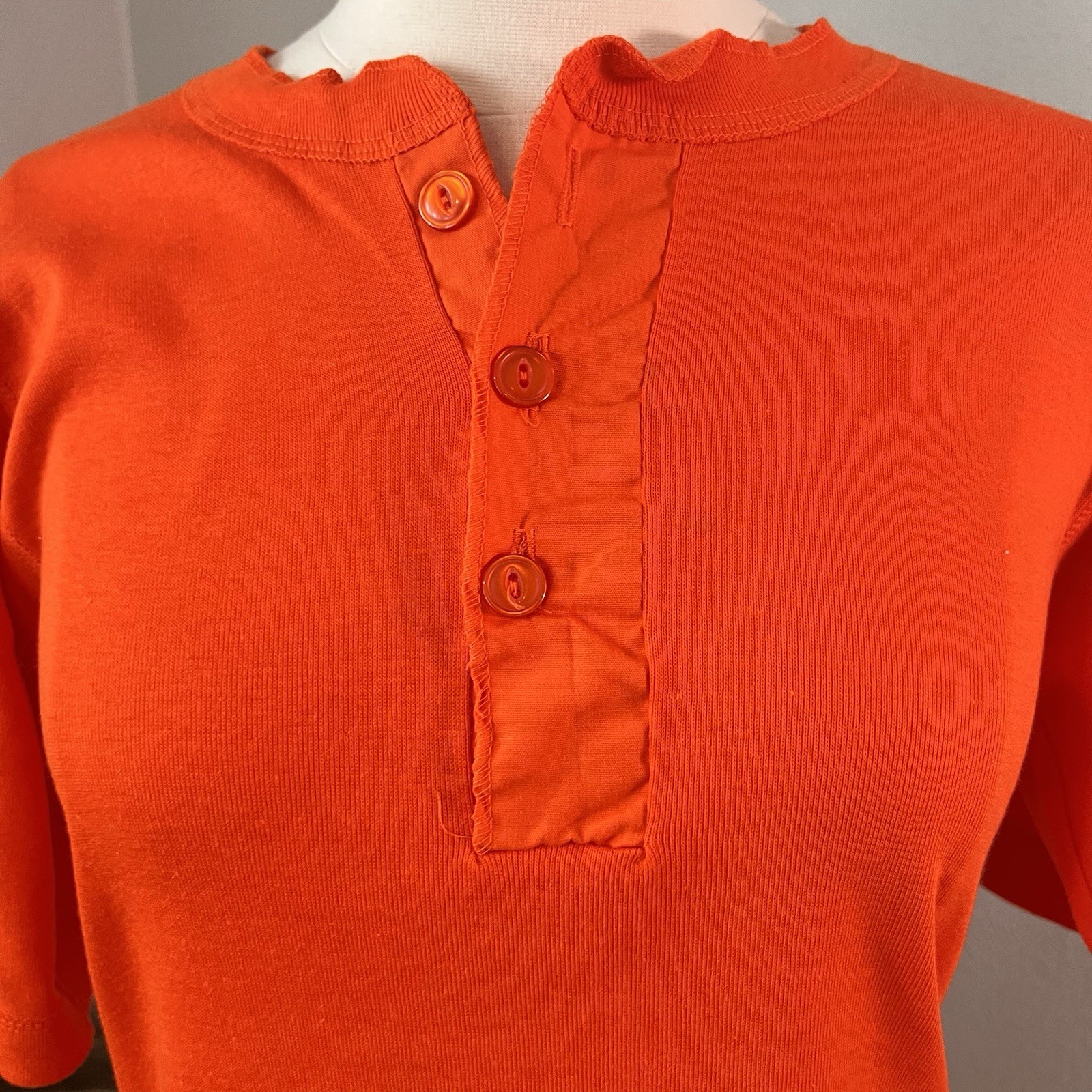 Vintage Koala Light Shirt Womens Medium Frate Graphic 87 USA Orange