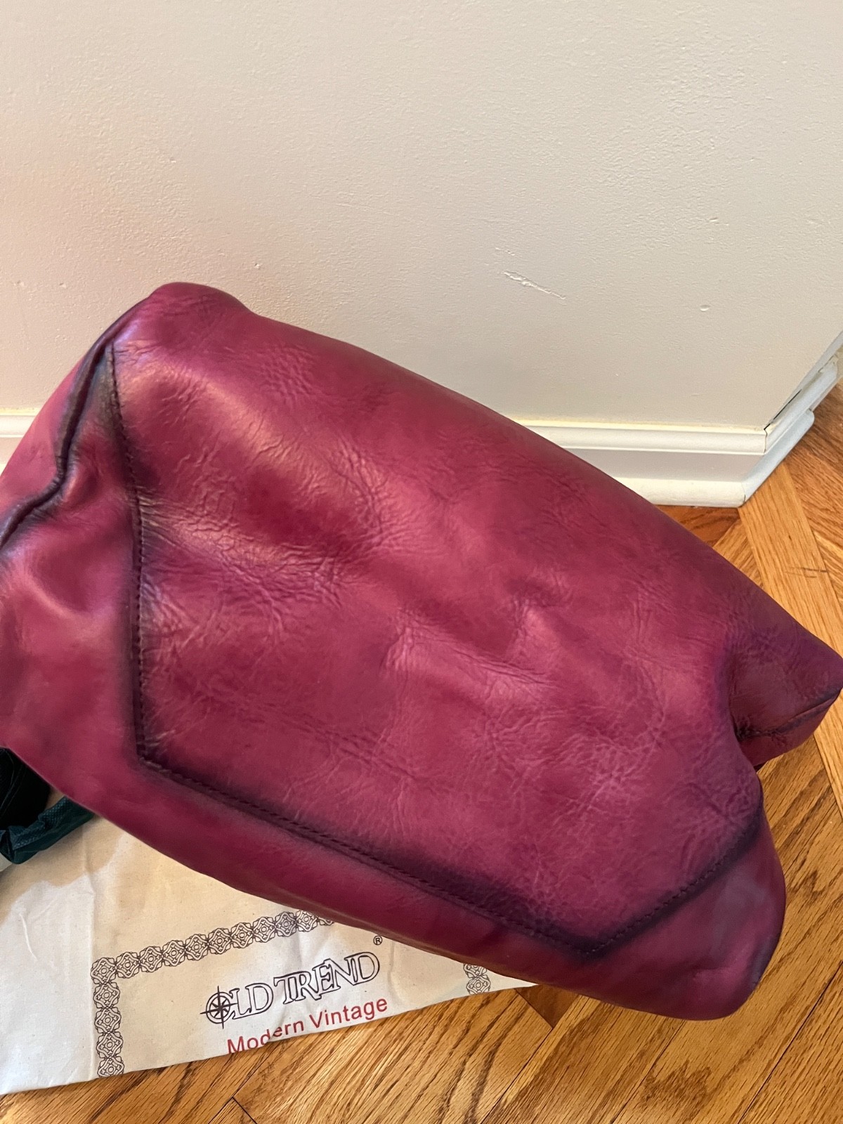 Old Trend Sprout Land Exra-Large Leather Tote Bag $285 Orchid NEW WITH DUST BAG