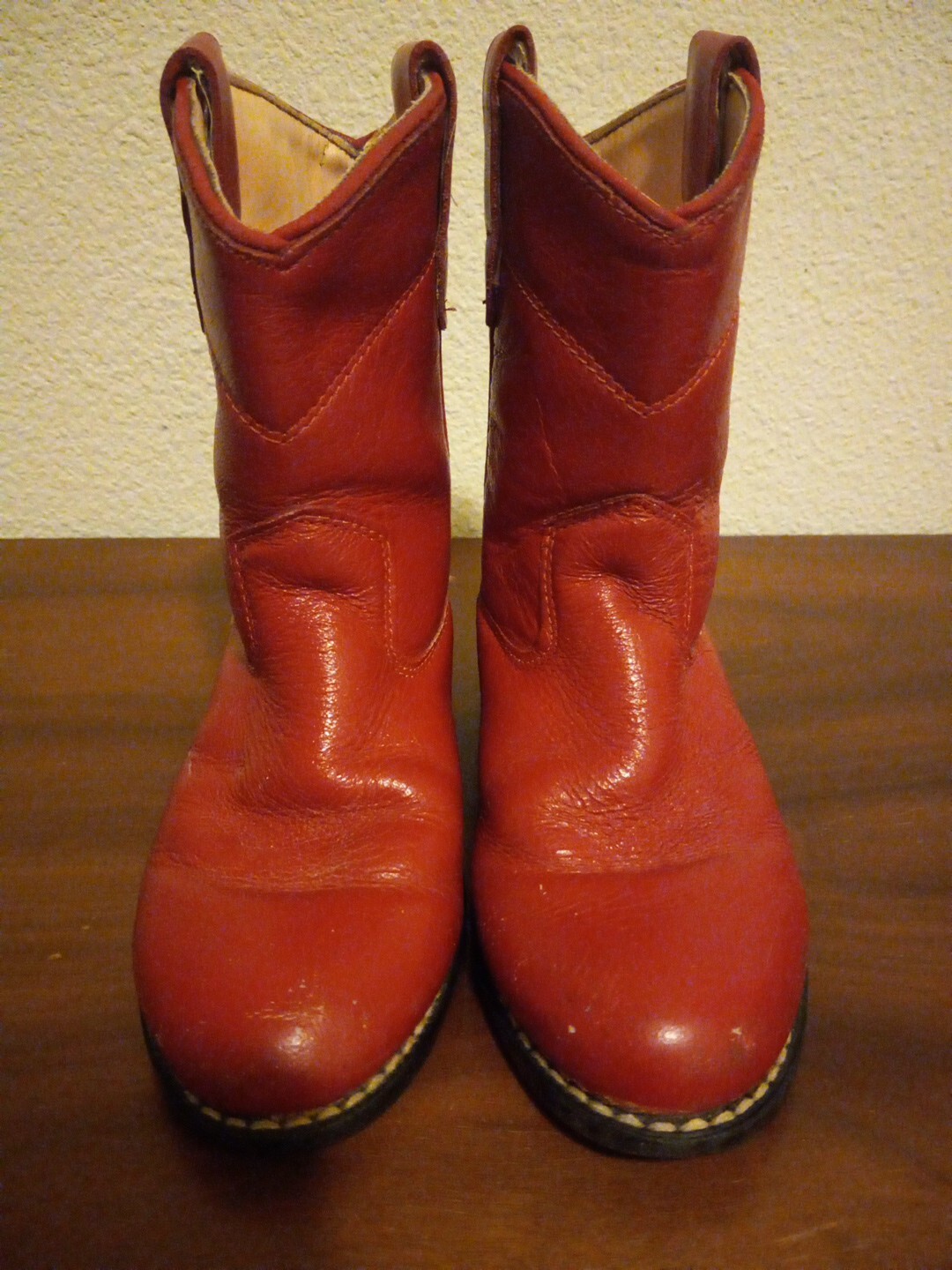 CHILDS A JAMA COWBOY TOMATO SOUP RED BOOTS SIZE 11