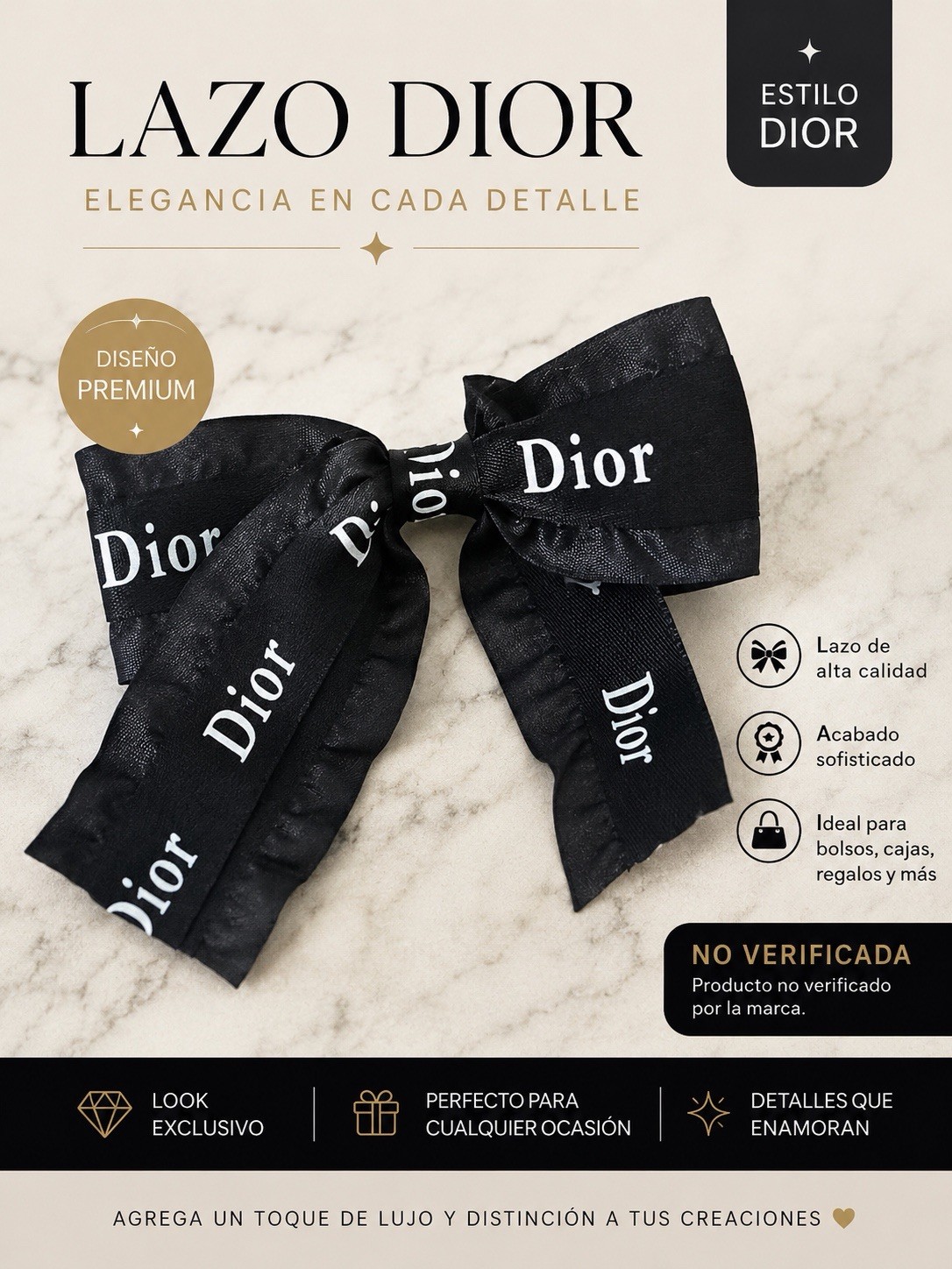 LUXURY DIOR BOW