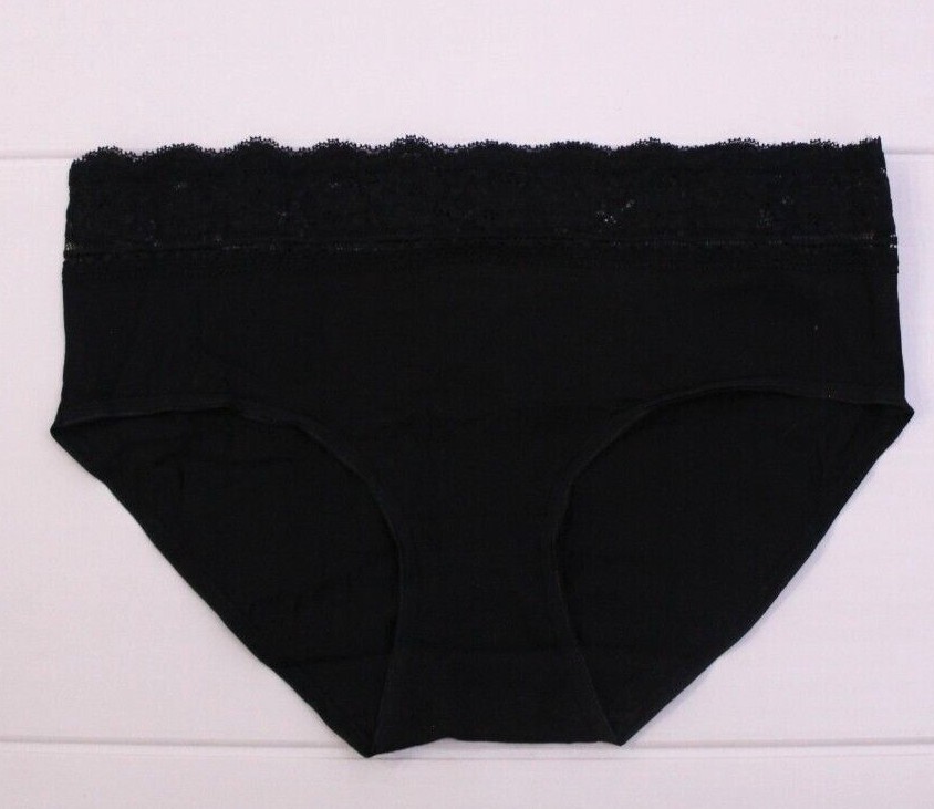 Ex M & S Ladies 5 Pack Cotton Lycra Lace High Rise Shorts Briefs Midis Underwear