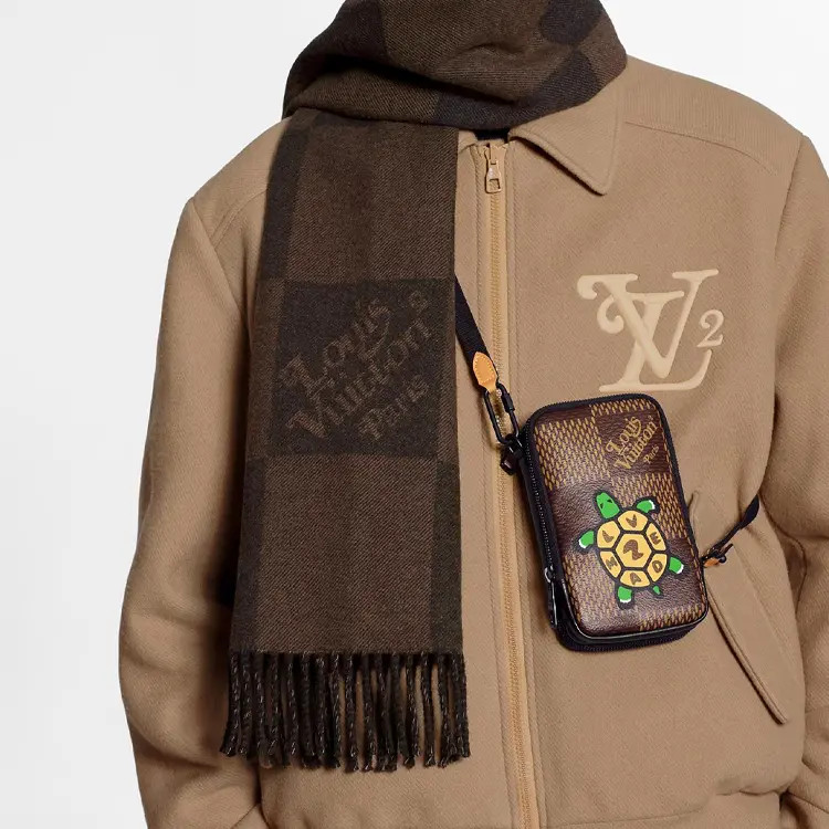 LOUIS VUITTON X NIGO Single Shoulder Crossbody Bag Unisex Style 4.3×1.3×7.4 in
