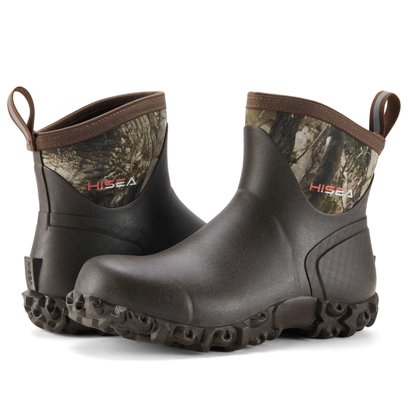 HISEA Men’s Ankle Rain Boots Waterproof Outdoor Mud Garden Chore Casual Working