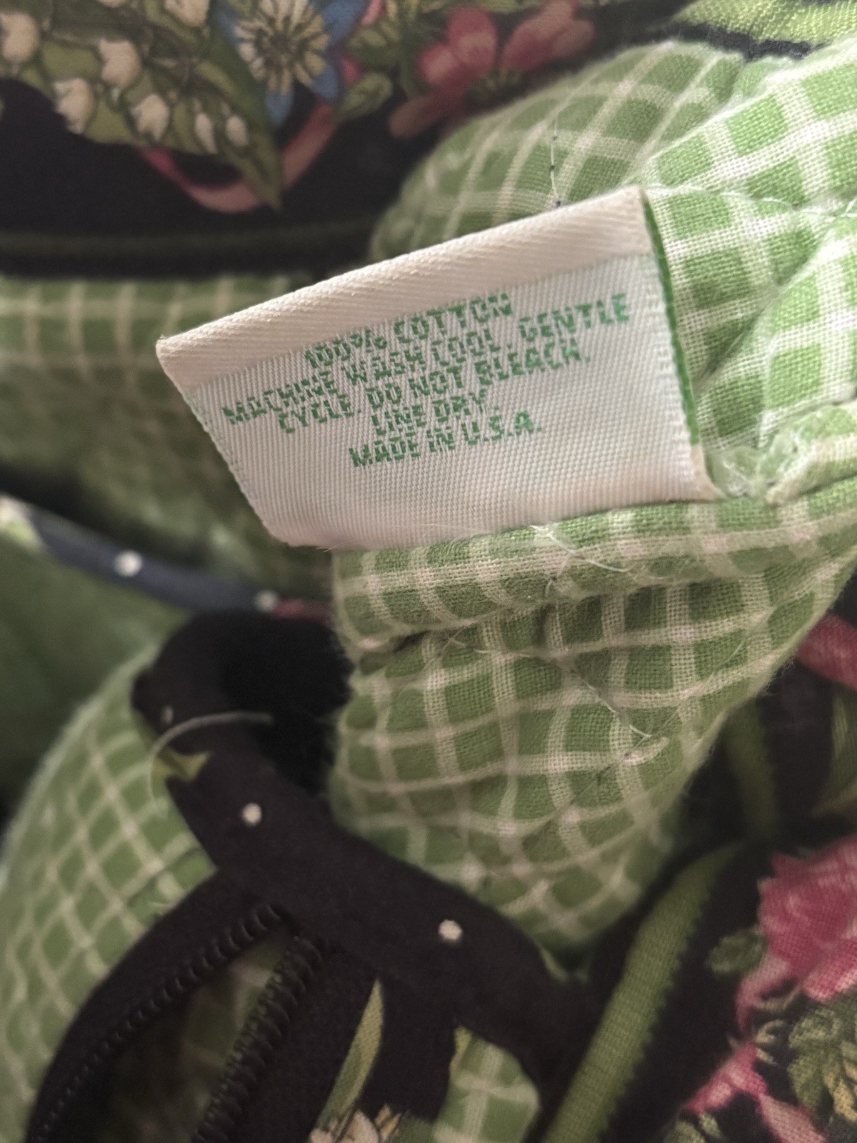 Vera Bradley New Hope Large Tote Bag Retired Made In USA Floral