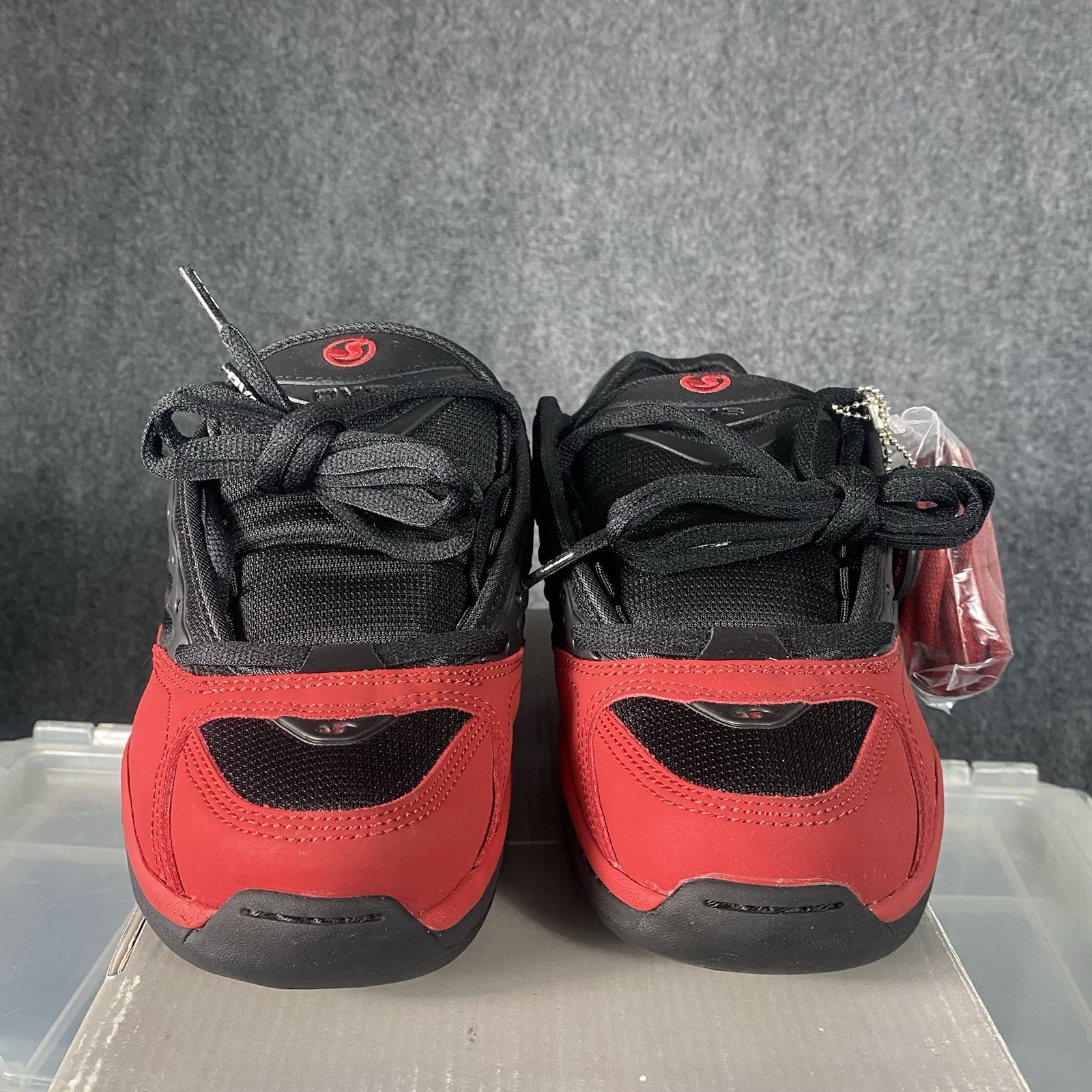 Vintage DVS HUF Skate Shoes Mens Size 6 Black Red Puffy Sneakers 2000s Keith