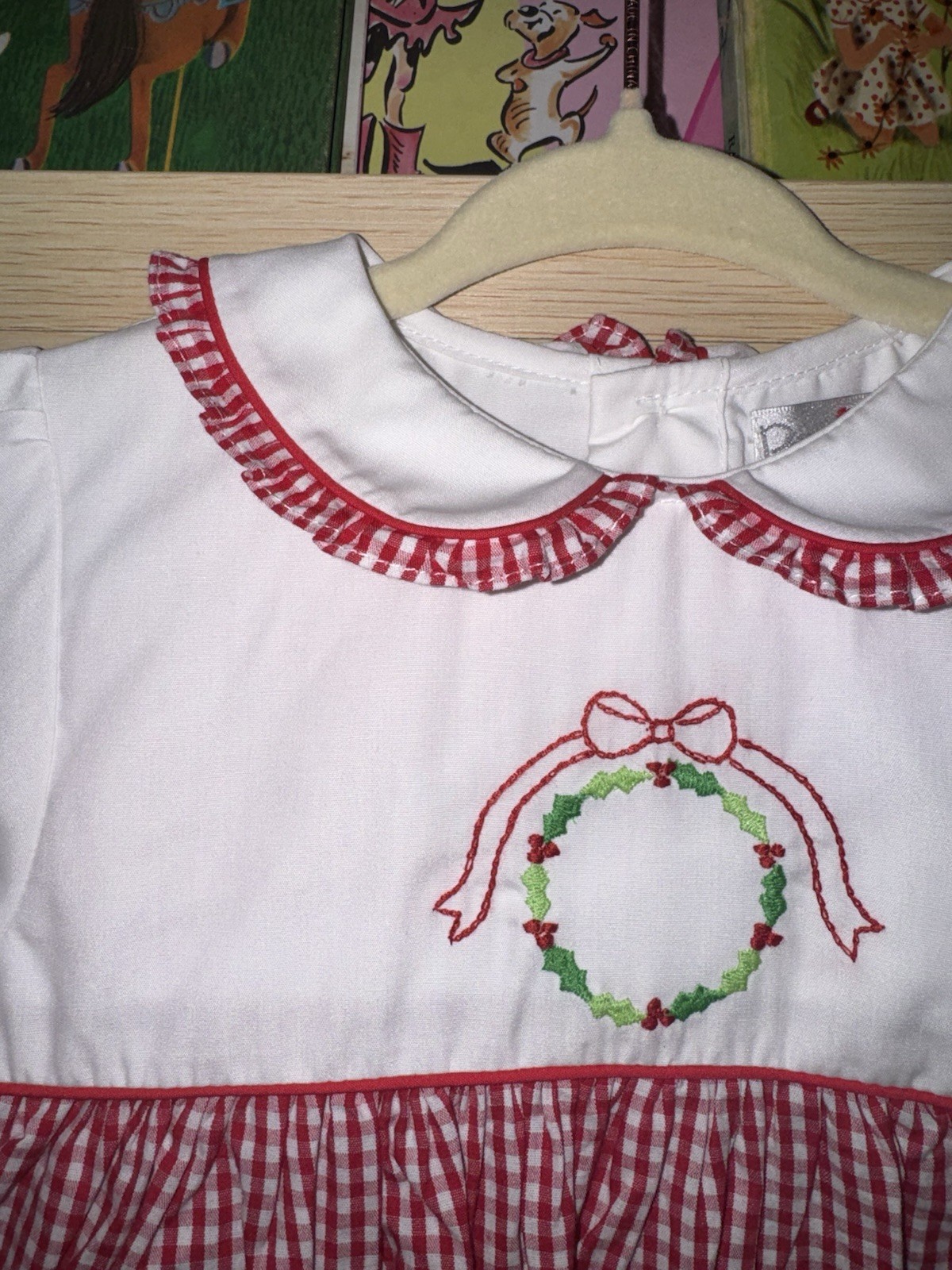 NWT Petit Ami Red Gingham Dress, 12 Months