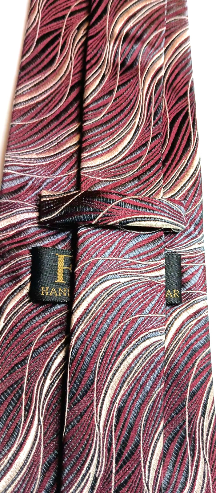 Fusion Handmade Vintage Necktie. 100 percent silk. 64 inches.