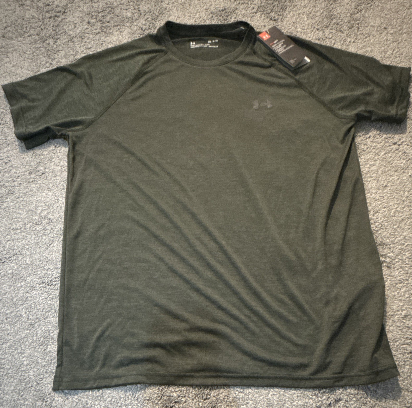 Under Armour HeatGear Men’s M Green Crew Neck T-Shirt Loose Fit Lightweight