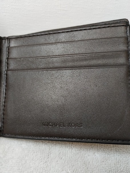 MICHAEL KORS Men’s leather Brown Bifold Wallet Pre-owned