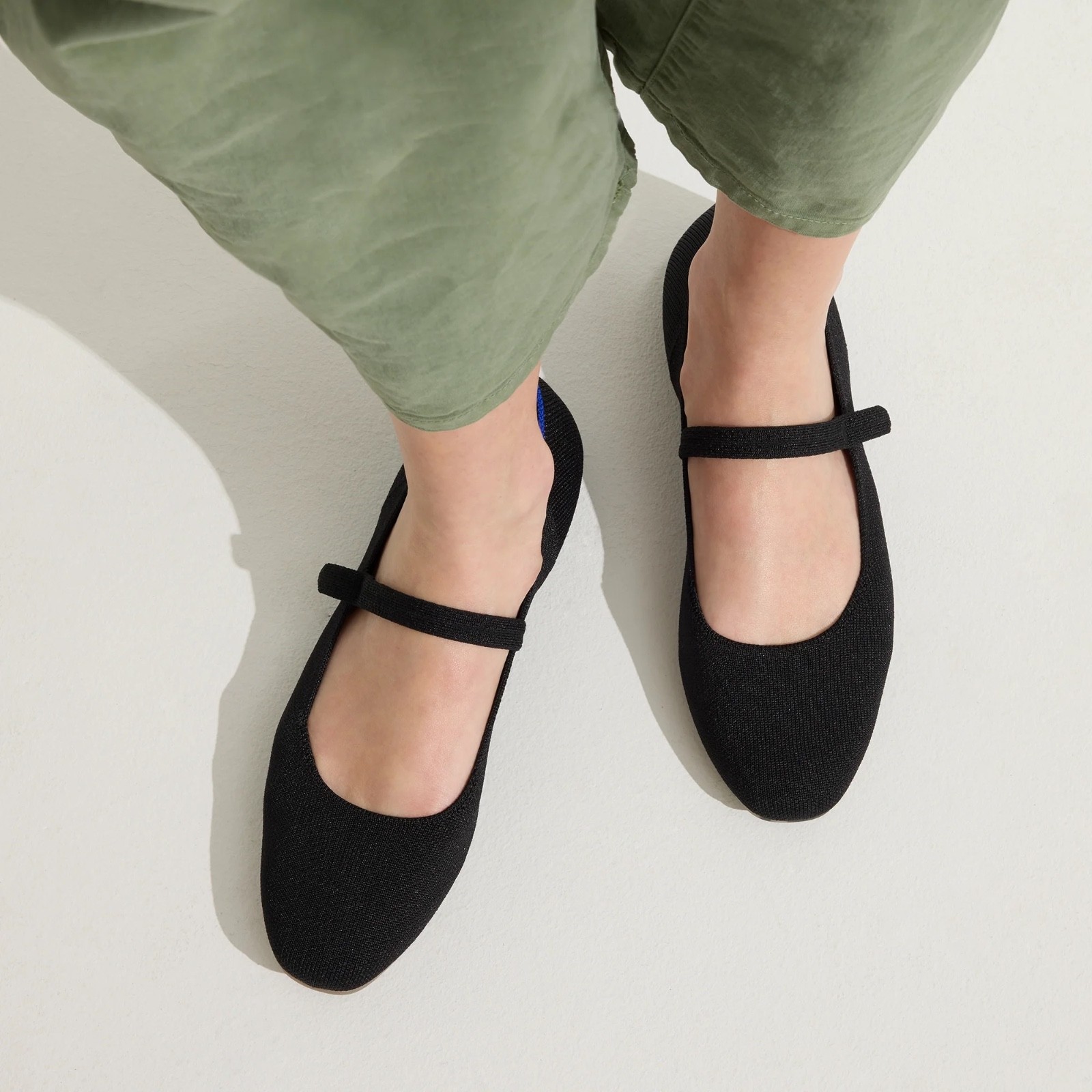 Rothy’s The Square Mary Jane – Black – Size 6 – Machine Washable
