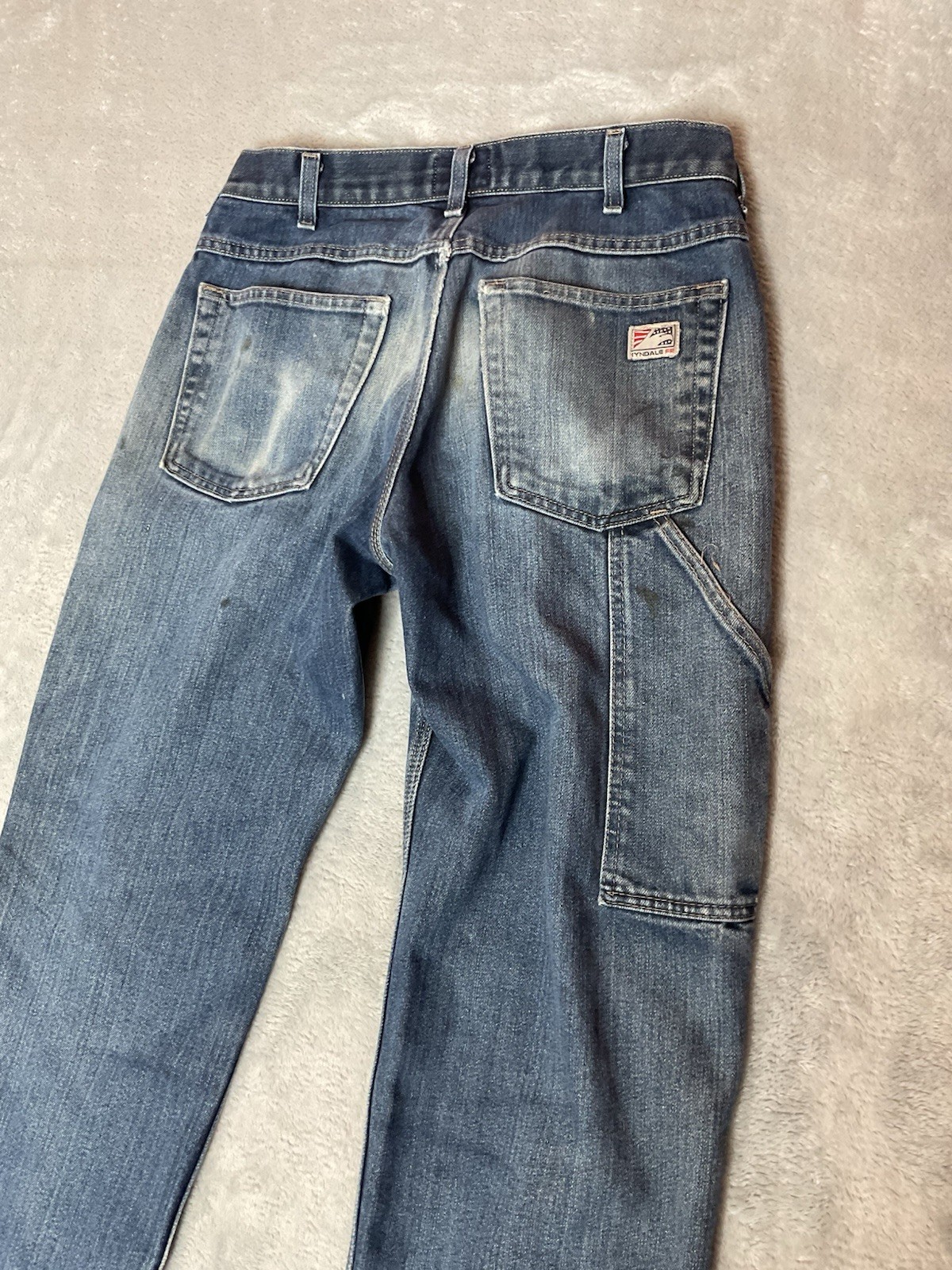 Tyndale FR Flame Resist Jeans Mens 30 X 32 Blue Relaxed Fit Carpenter F290T ARC