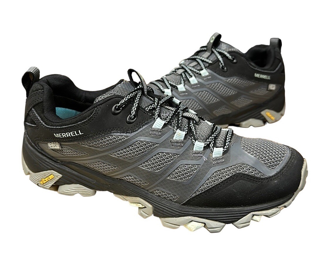 Merrell Moab FST Gray Black Outdoors Women’s Hiking Shoes #J37168 Granite 10.5