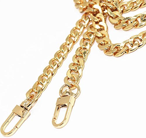 47″/120cm Iron Flat Chain for Handbag Shoulder Bag Crossbody Bag Purse Gold