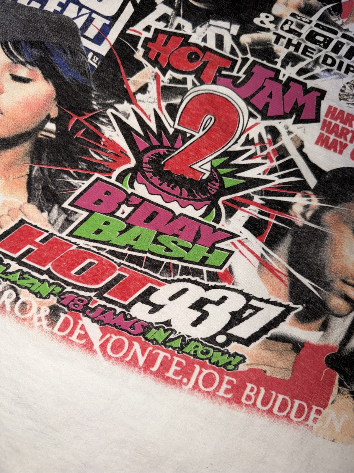 Hot Jam 2 Hot 93.7 2003 Concert Shirt 50 Cent Lil Kim Double Sided Rap Tee XL