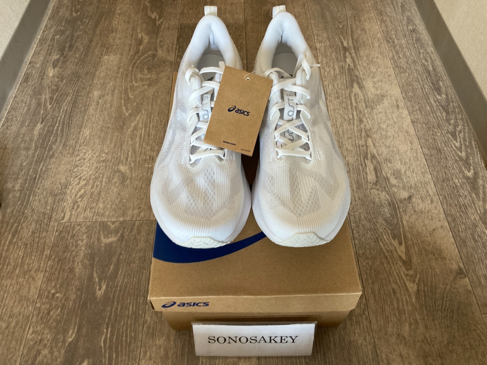 ASICS NOVABLAST 5 1011B974 100 White/Piedmont Grey New in Box