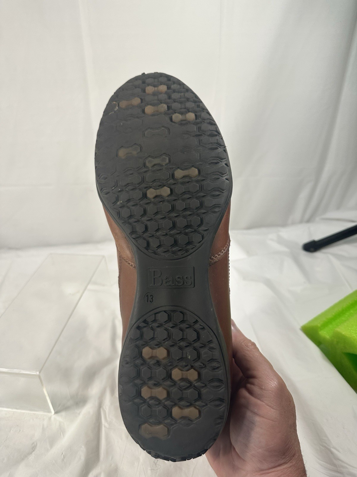 BASS MIDFIELD LEATHER WALKING SHOE SNEAKER SIZE 13 M