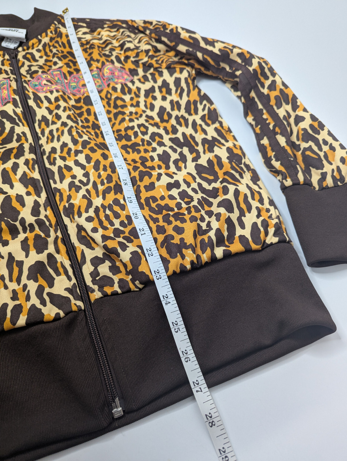Adidas Jeremy Scott Leopard Sequin Track Jacket Originals Size Medium Rare