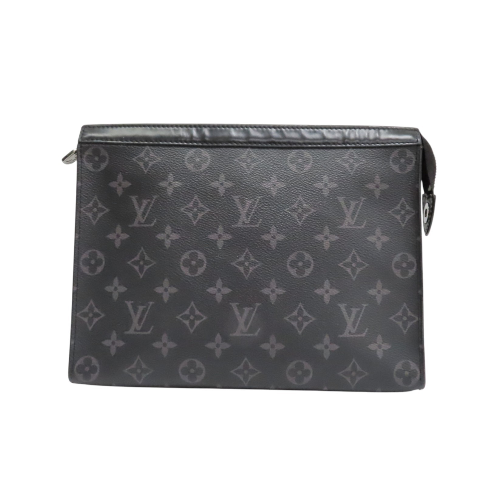 LOUIS VUITTON Pochette Voyage MM Cltuch Bag Monogram Eclipse Black M61692