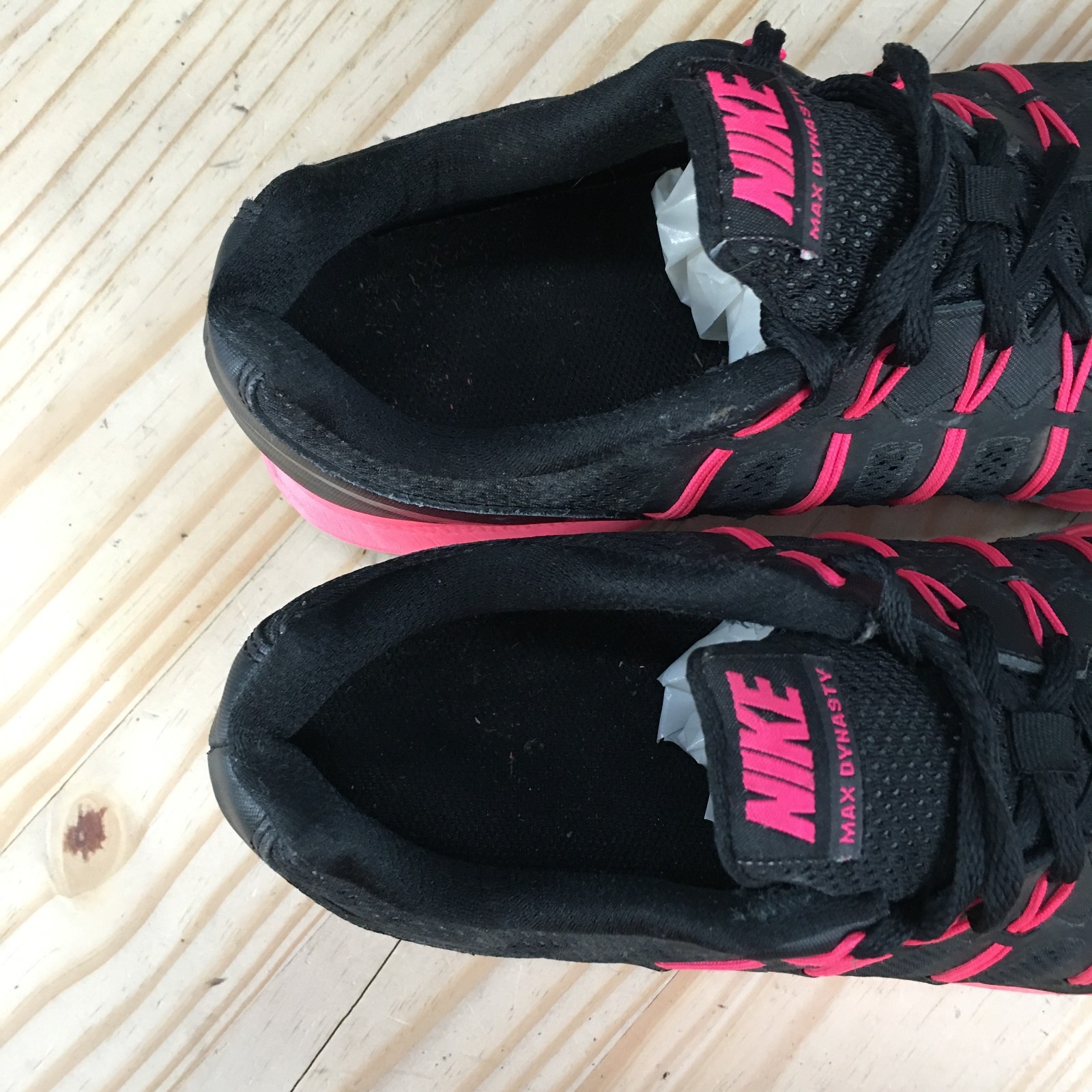 Nike Air Max Dynasty Running Shoes Womens 10 M Sneakers 816748-003 Black Pink