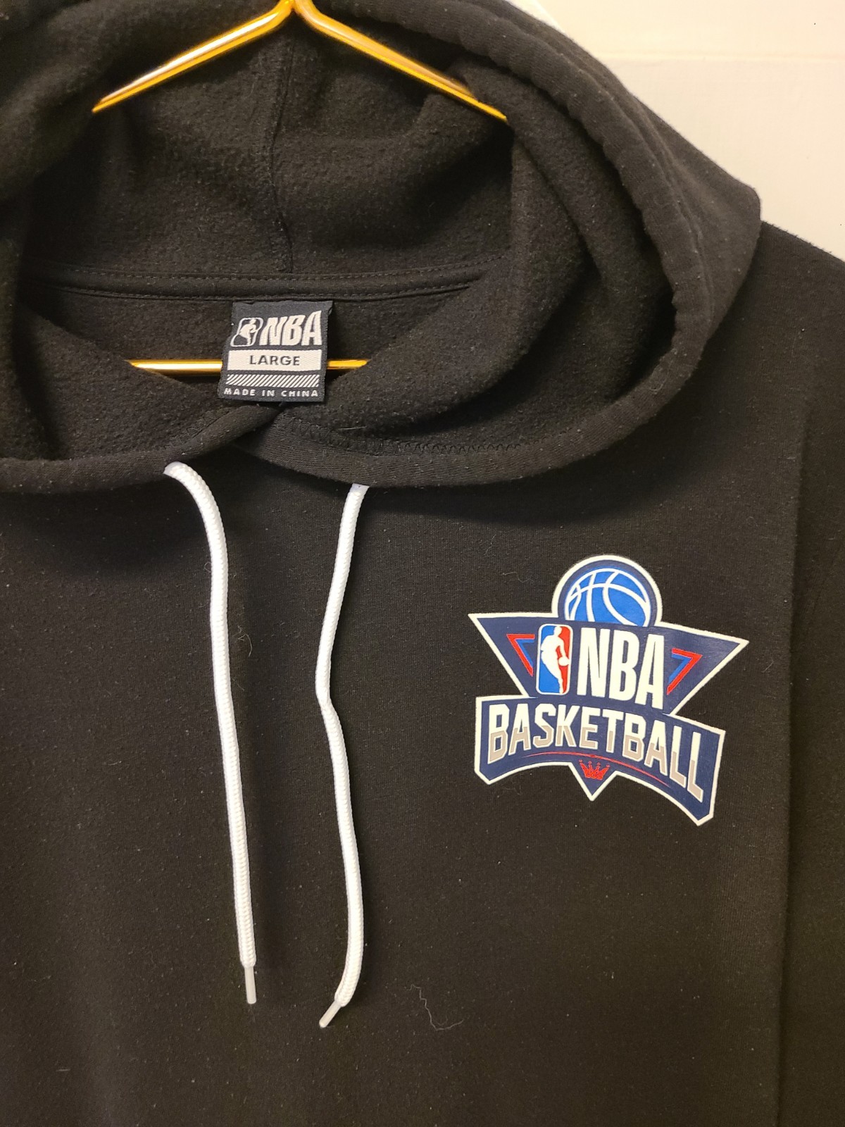 NBA Hoodie men’s Basketball Sweatshirt Black Large Pullover