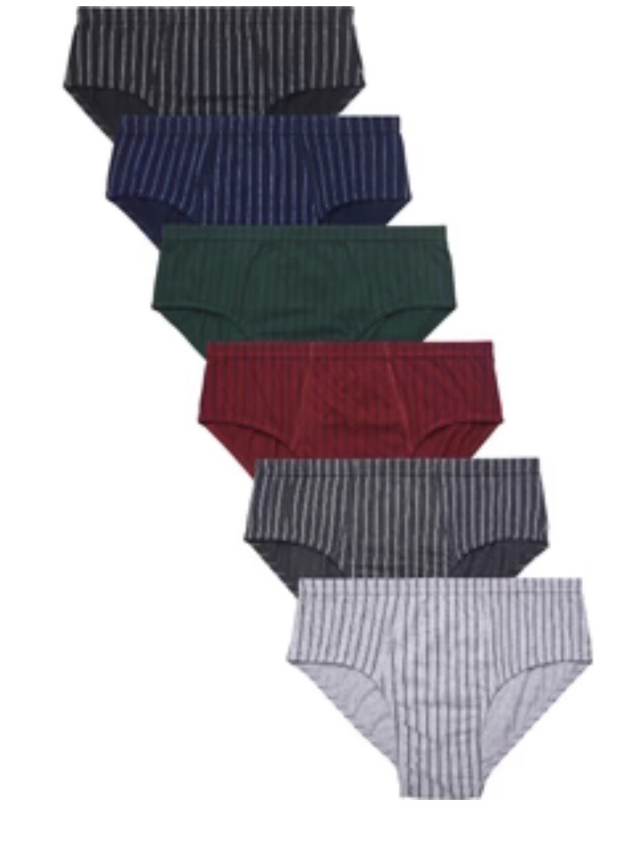Knocker Men Cotton Bikini Brief Underwear6/ Pack 12/ Pack Low Rise Stretch