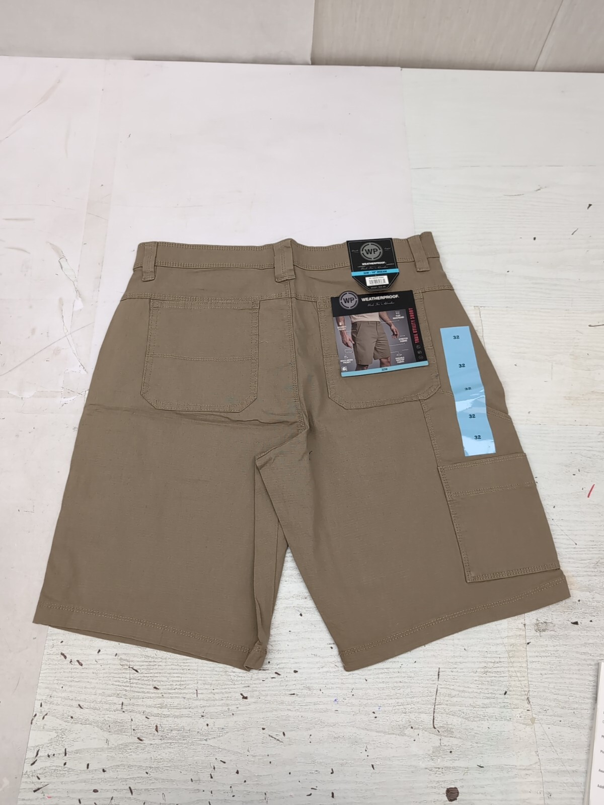 WP Weatherproof Men 10″ Inseam Security Pocket Stretch Trail Utility Sz 32 AM28