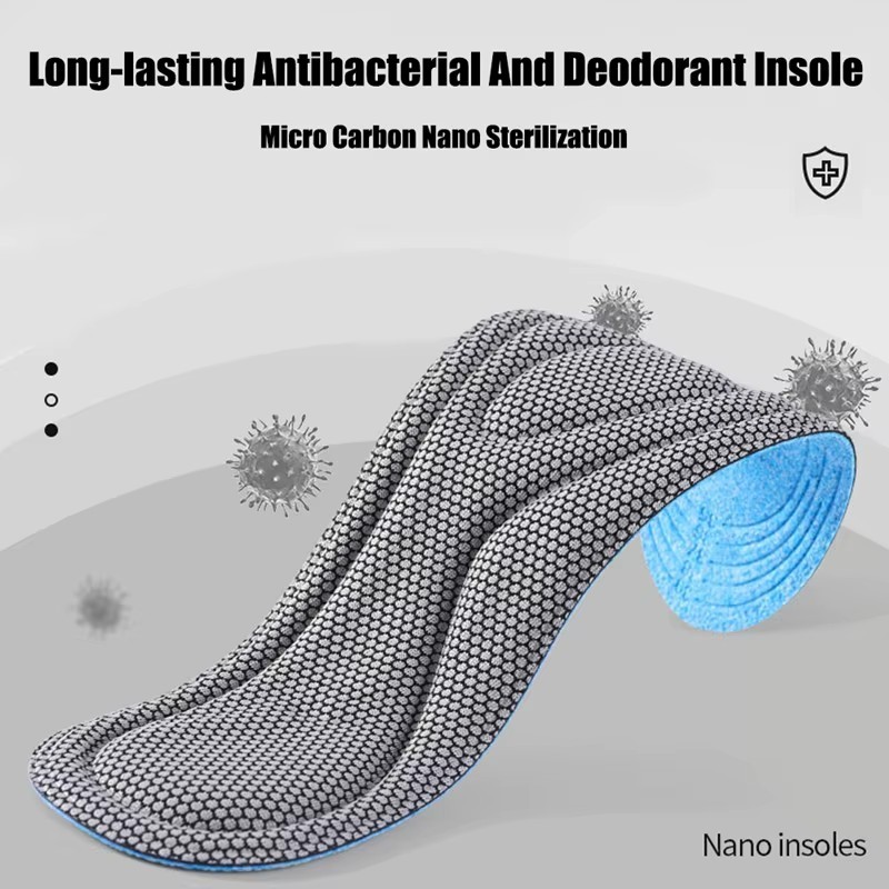 2/4 Pairs Memory Foam Orthopedic Insoles for Shoes Antibacterial Deodorization