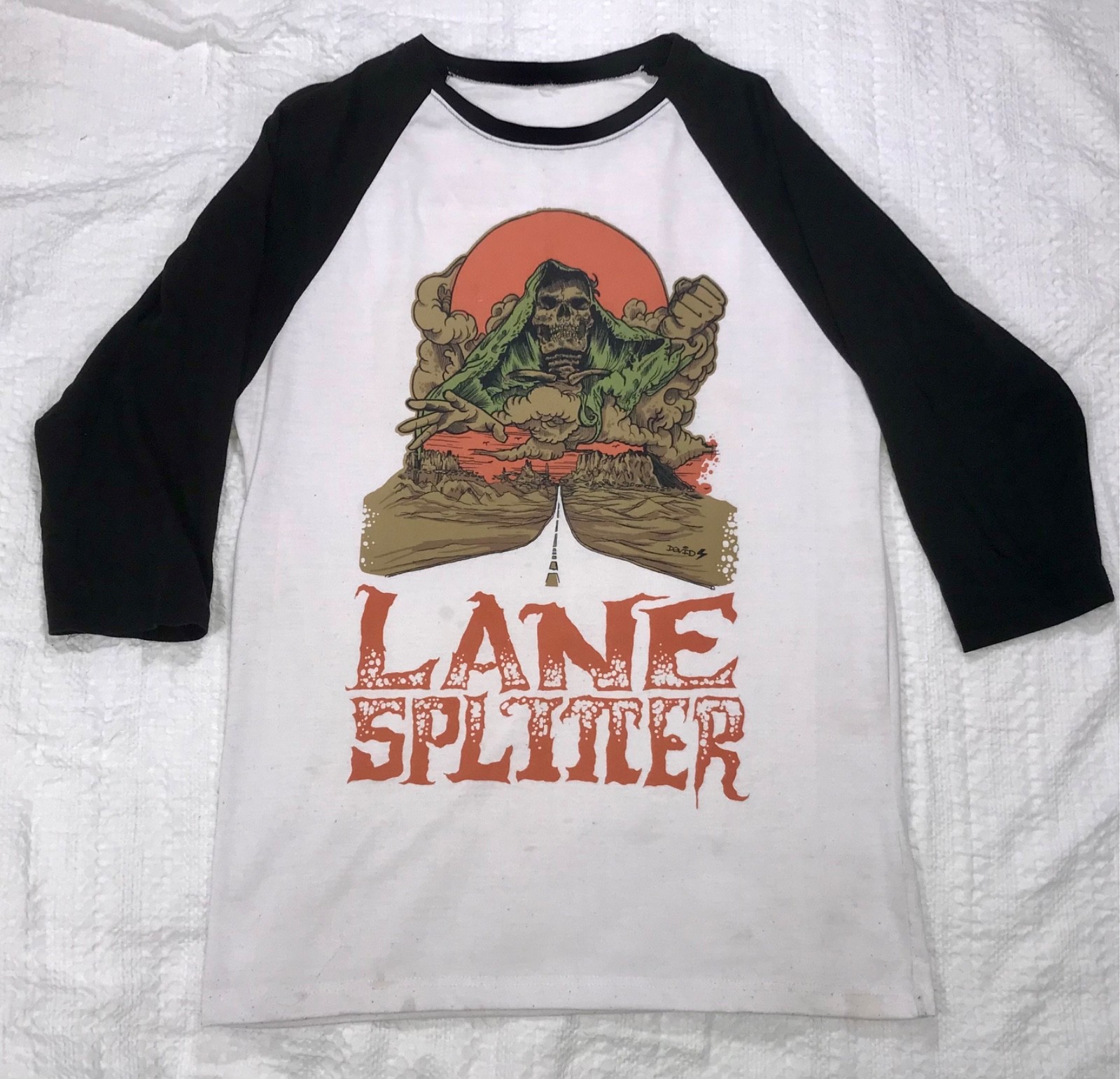 VTG Y2K 2015 Lane Splitter Co HighwaySpirit Men(L) Biker Punk Motorcycle T-Shirt