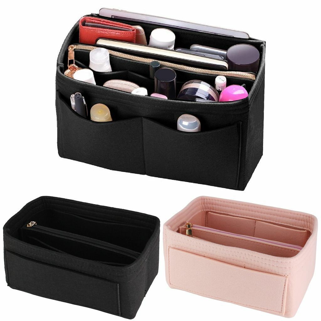 Felt Purse Handbag Organizer Insert Multi pocket Storage Tote Shaper Liner Bag